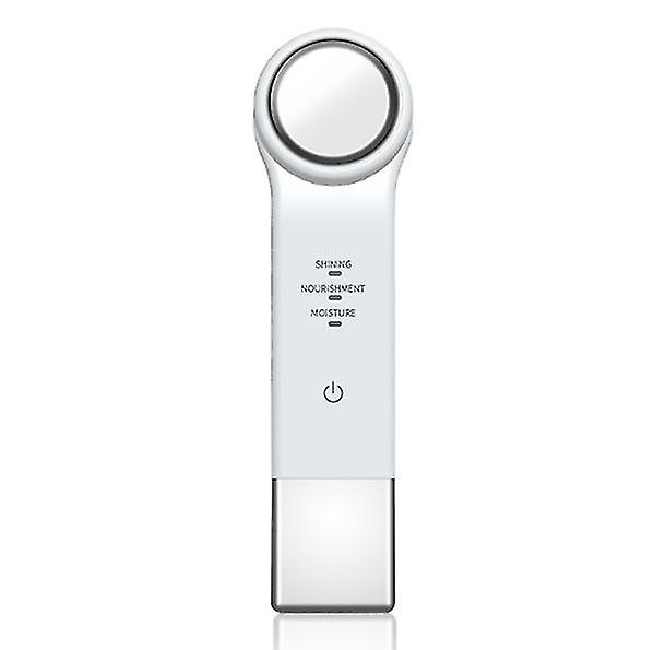 Προσώπου υψηλής συχνότητας μηχανή ανύψωσης αναζωογόνησης δερμάτων, προσώπου ενυδατικό πολυλειτουργικό όργανο ομορφιάς (λευκό)