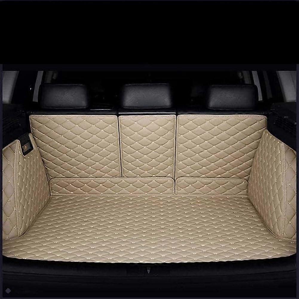 Boot Liner Waterproof NonSlip PU Leather Full Coverage Cargo Mat Beige for BMW 3 Series E30