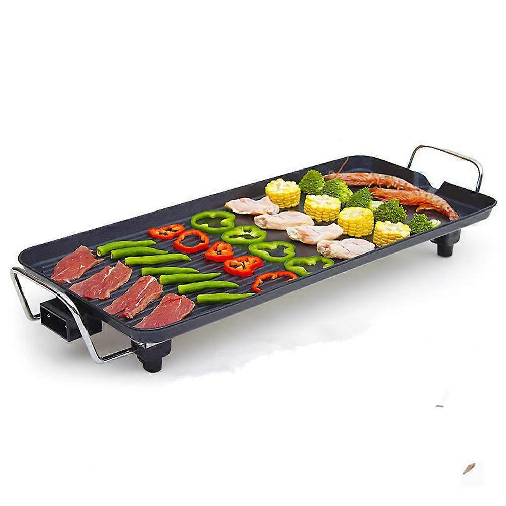 Electric Griddle Grill with Adjustable Temperature, NonStick Surface, Smokeless Indoor BBQ, 48x28cm Ref:4202