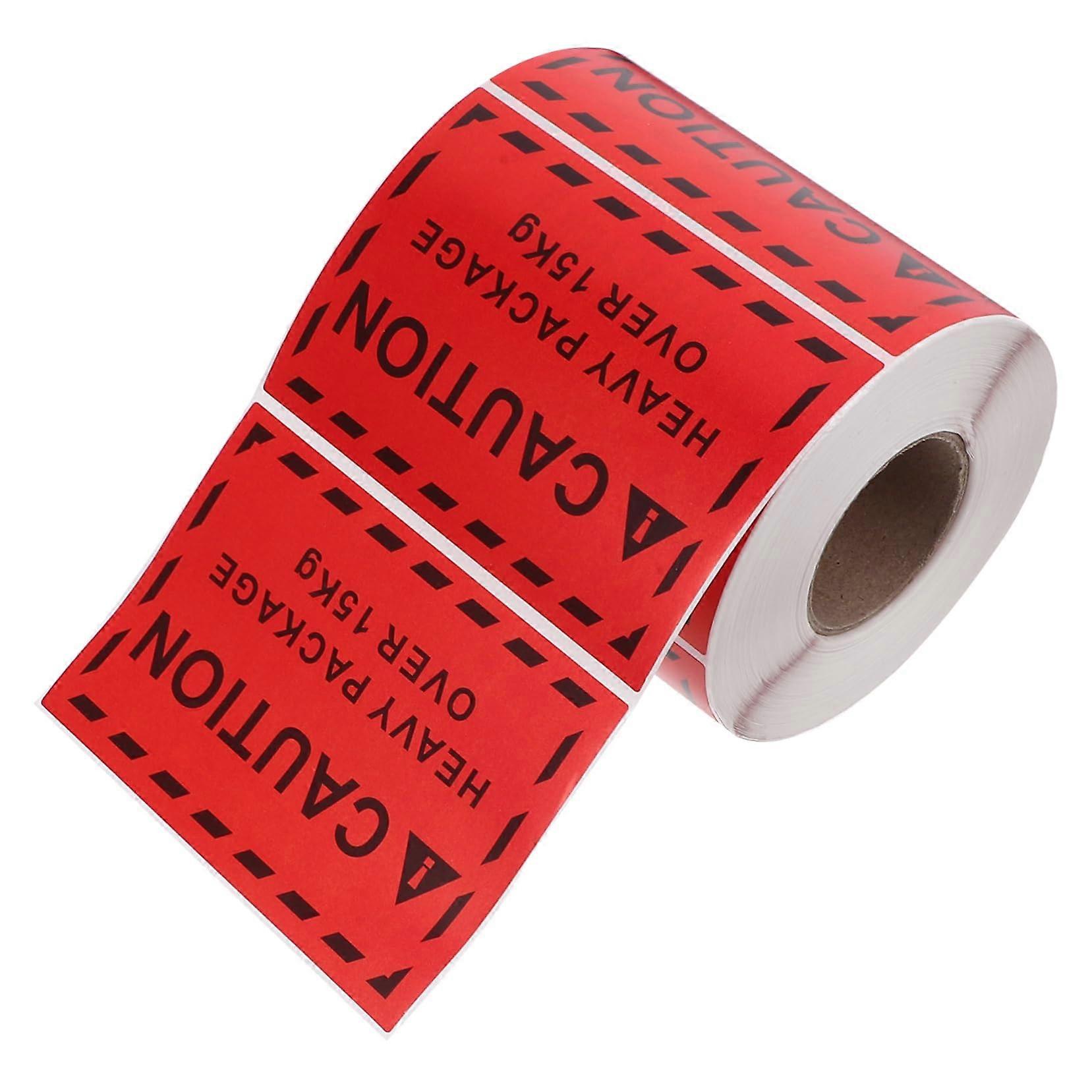 500pcs Adhesive Fragile Stickers for  Boxes and Overweight Warning Labels