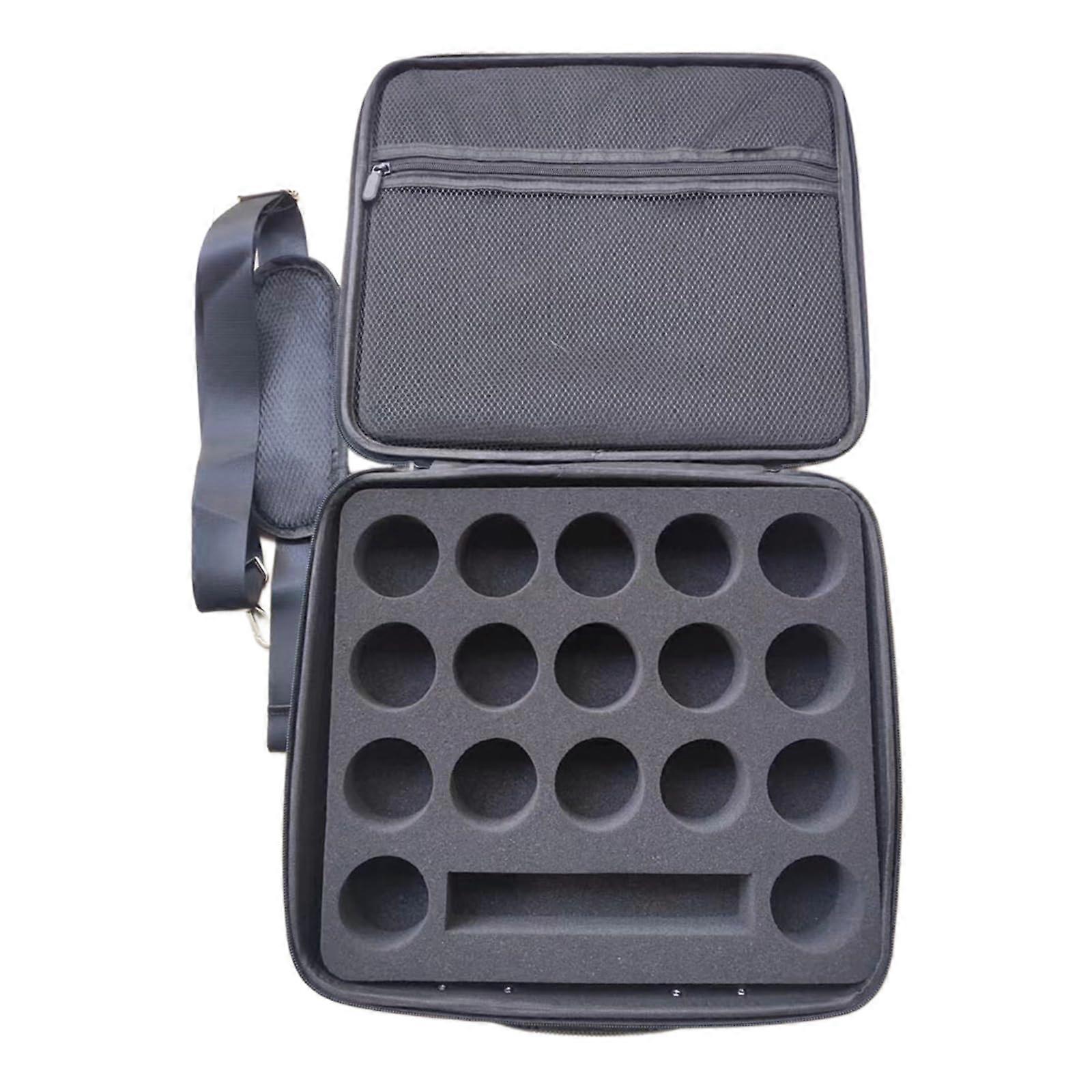 Billiard Ball Carrying Case with Handle and Adjustable Shoulder Strap Holds 16 Pool Balls