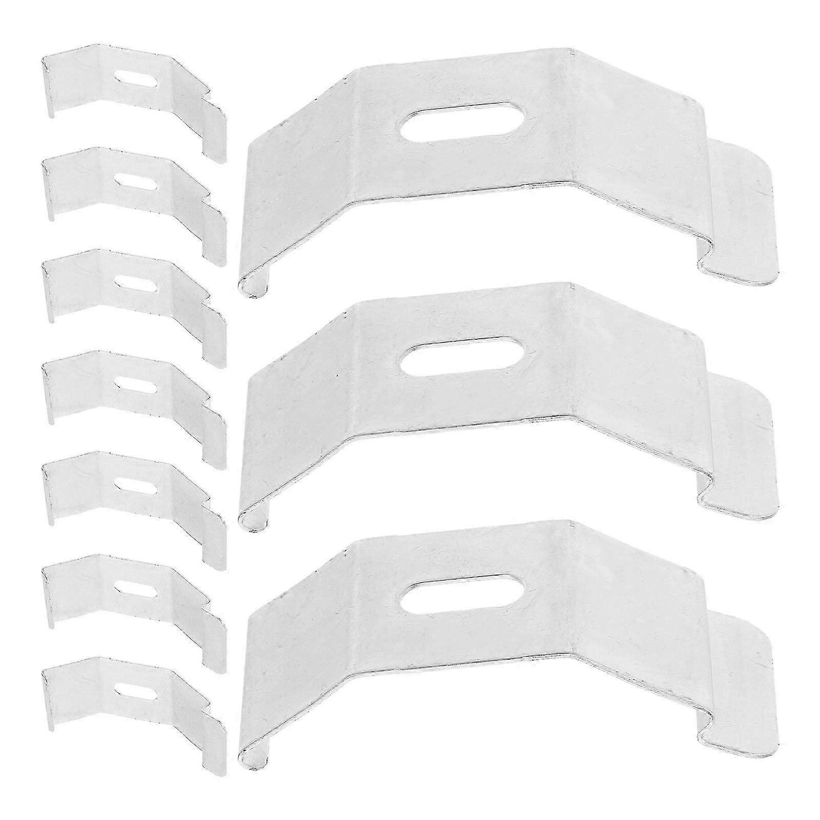 Curtain Hardware Silver Roman Blind Mounting Brackets for Window Use 10Pcs