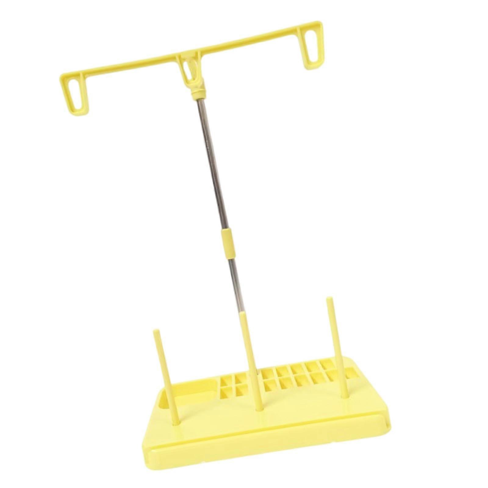 Thread Spool Holder Stand for Sewing Machine, 3 Spool Capacity with Bobbin Storage and Guide