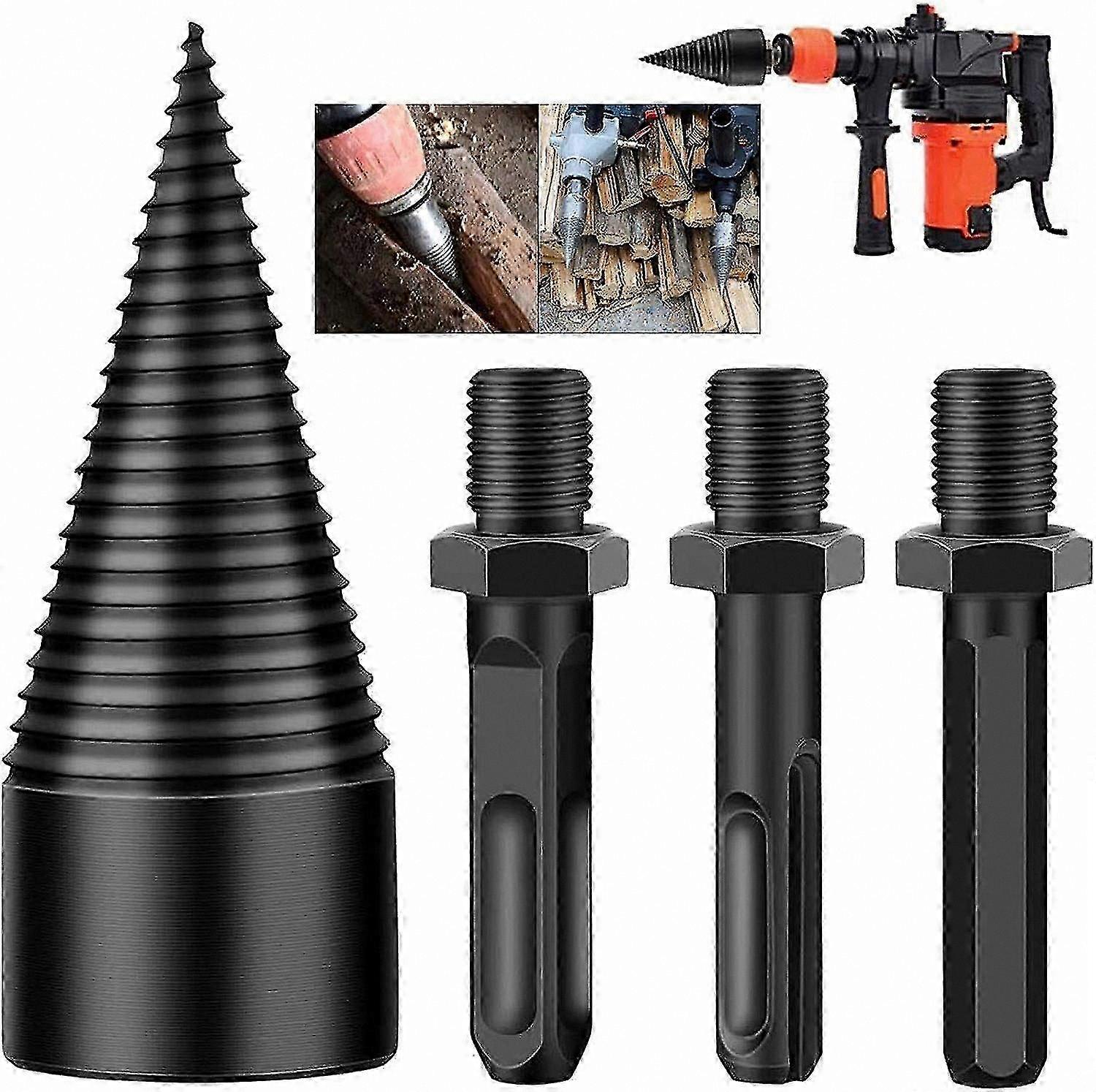 Firewood Splitting Drill Bit for Electric Log Splitters