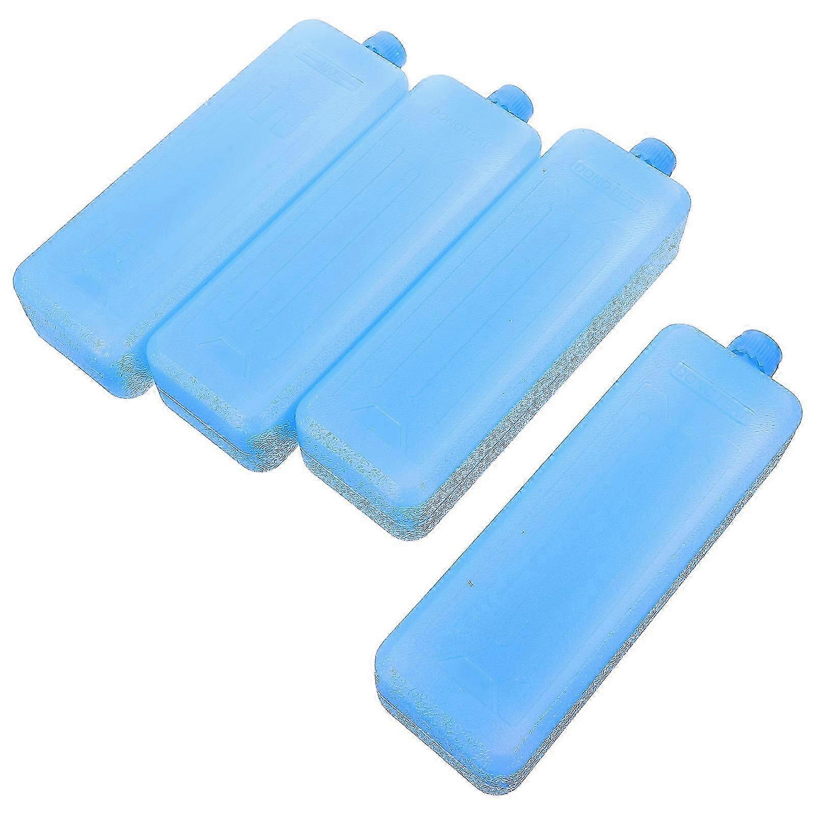Reusable Ice Boxes 4Pcs Cooler Ice Case Camping Insulation 18.00X6.00X4.00CM Rectangle Functionality