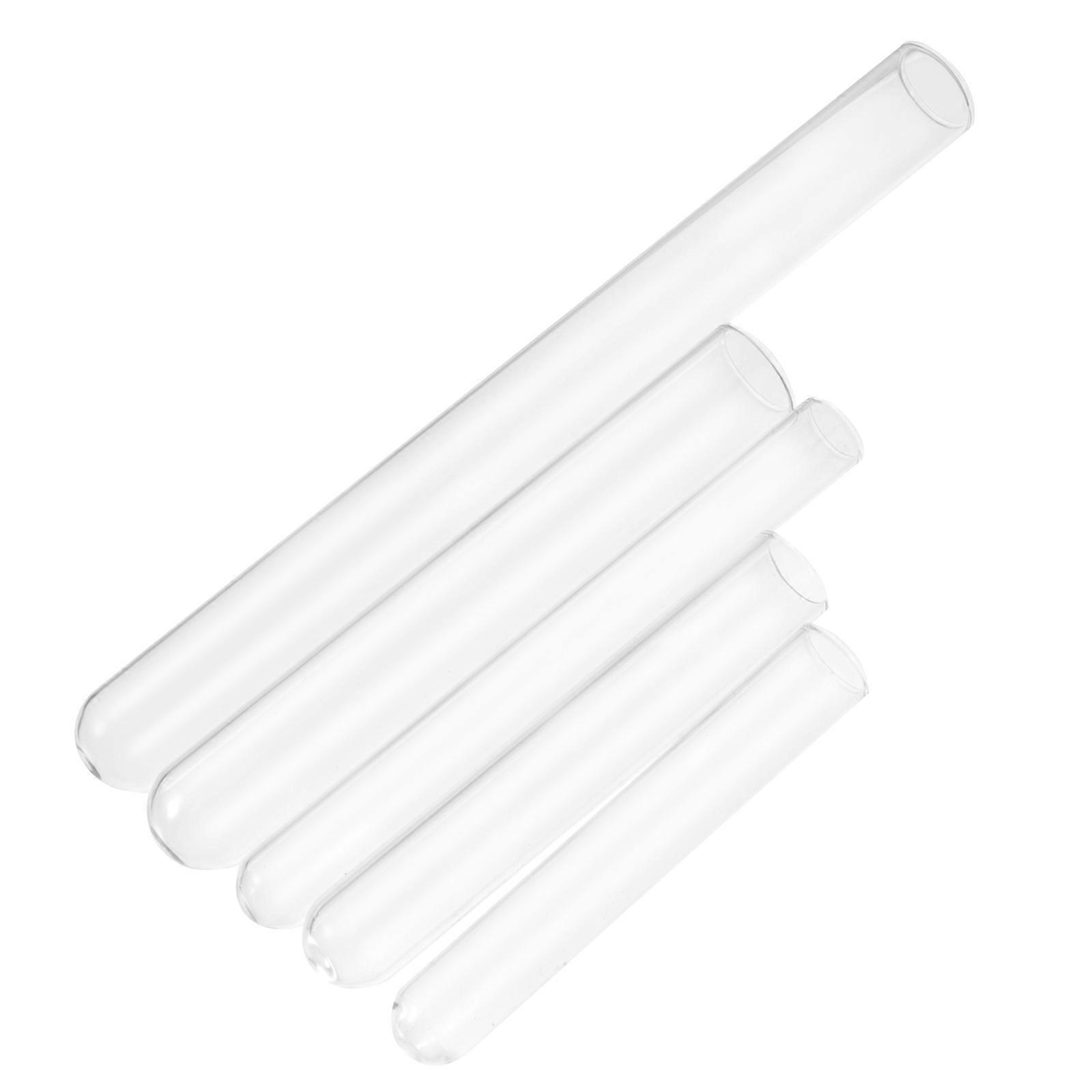 Glass Test Tube Clear Container for Storage Use 50Pcs