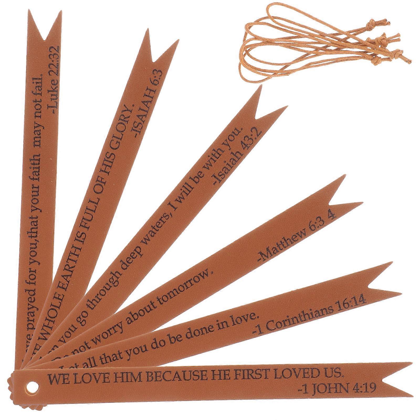 Bookmarks Bible Verses for Decor 6Pcs Reading Bookmarks for Book Lovers