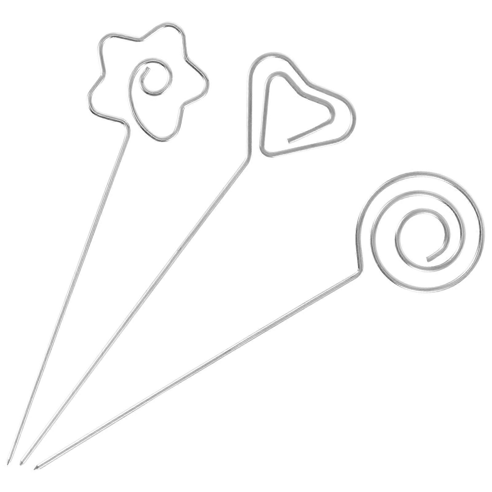 Fruit Fork Stainless Steel for Salad Tableware with 15Pcs Silver