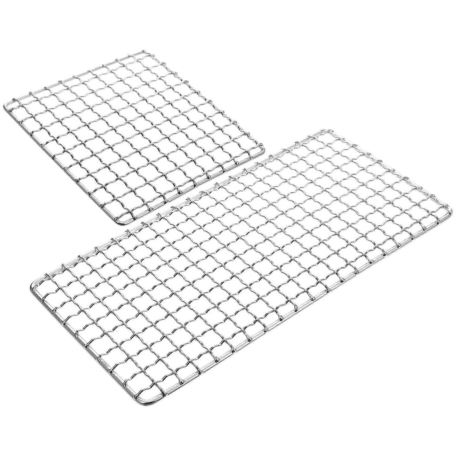 Multi-Function Baking Mesh Stainless Grill Mesh for Camping Use 1Set