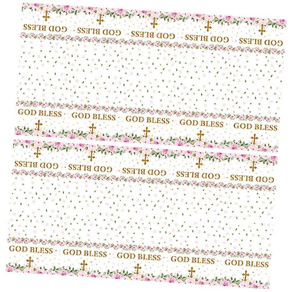 Easter Table Cover Disposable Floral Prints for 10Pcs Event Use