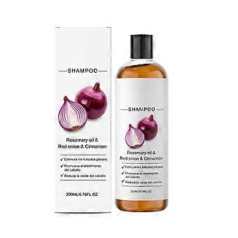 Rosemary Oil & Red Onion Shampoo  Infused with Cinnamon, Supports Healthy Hair Growth & Reduces Appearance of Hair Fall, Volumizing Formula for Men & 