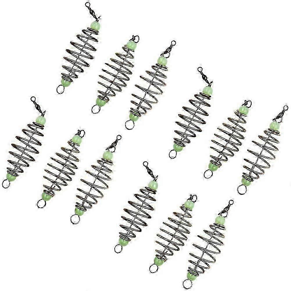 12 Stück leuchtende Karpfen-Futterkorbspulen, Inline-Angelzubehör, Köderwerfer, Inline-Köder, Käfigkorbköder, gute Qualität