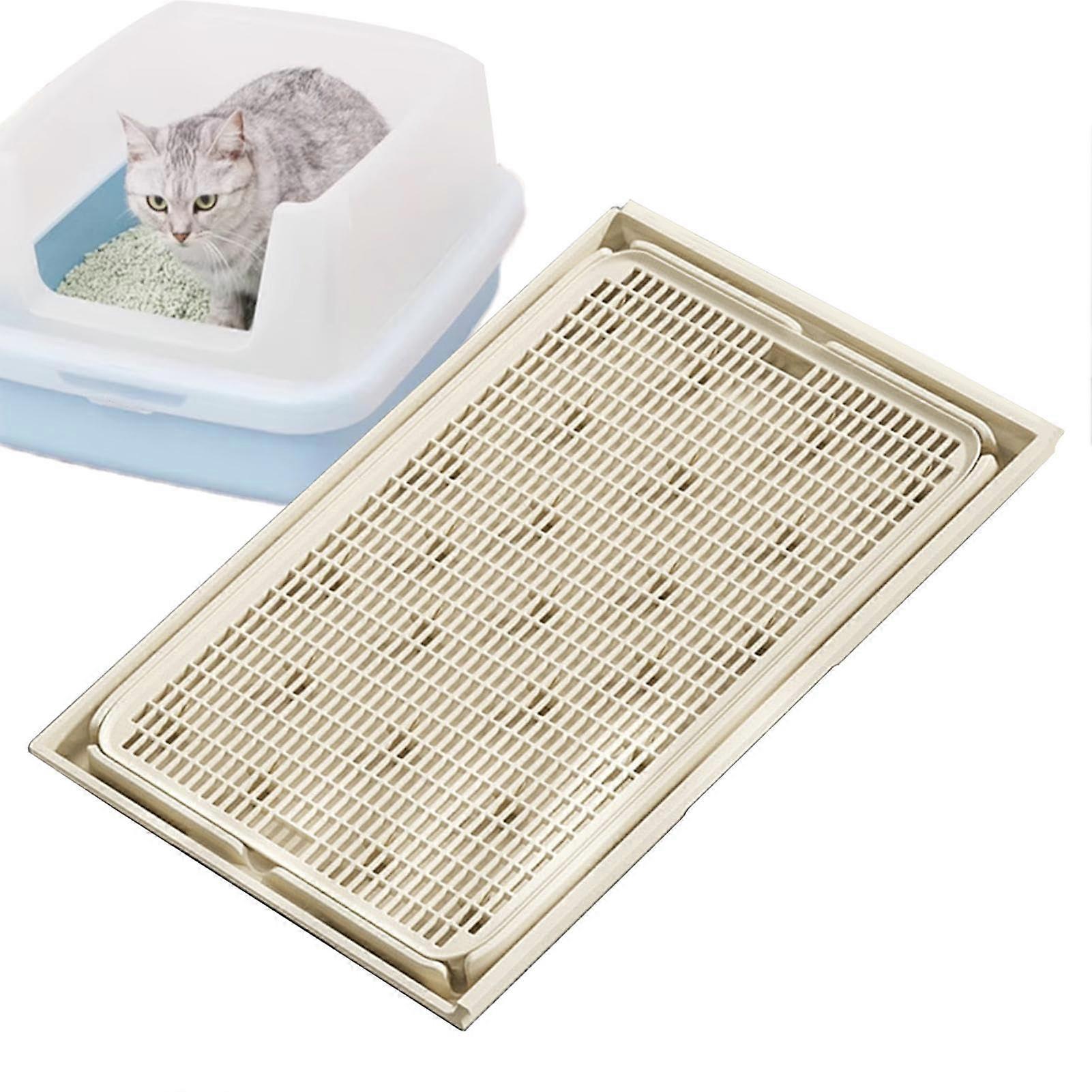 Waterproof Cat Litter Mat Large DoubleLayer Litter Trap NonSlip Easy Clean Soft Surface