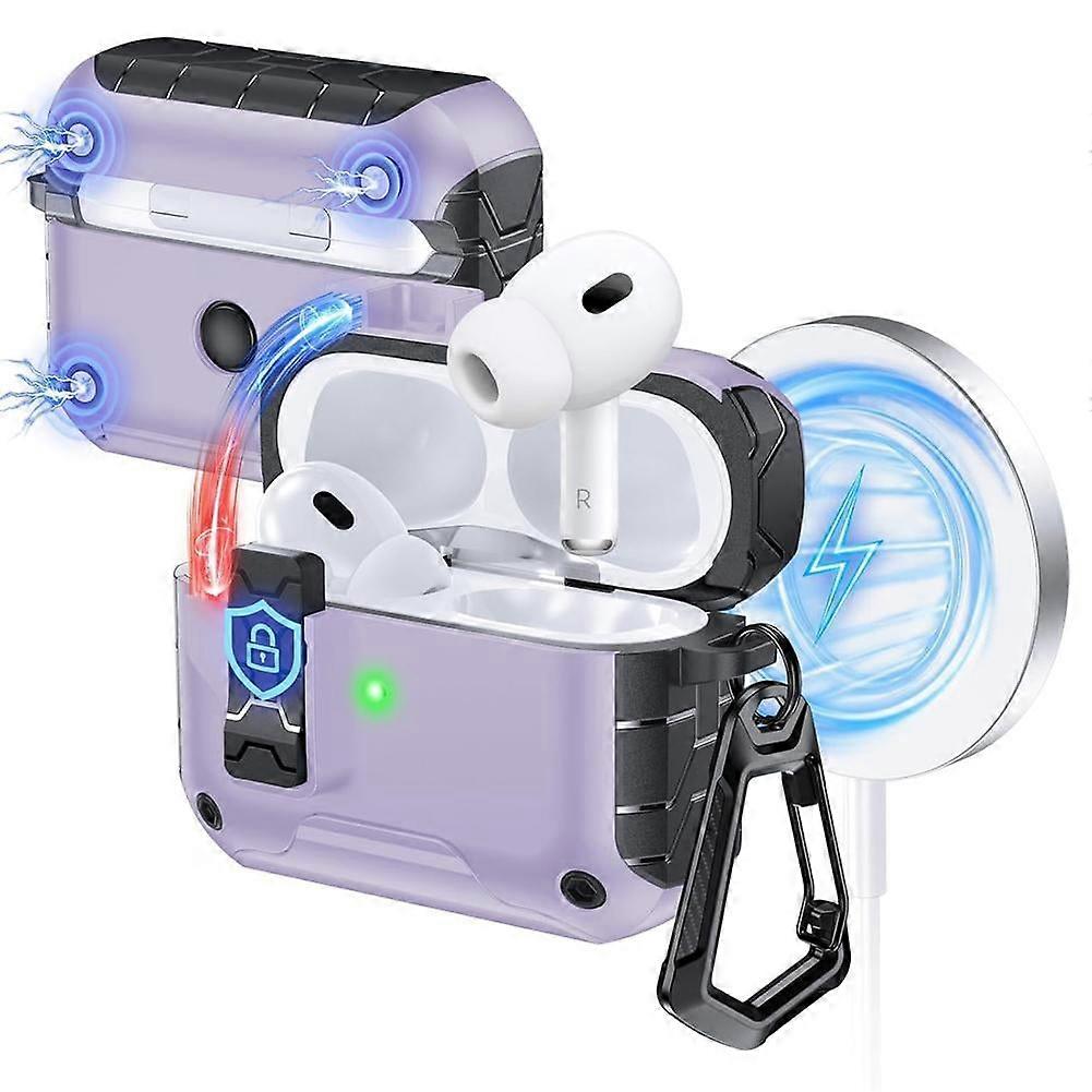 Compatible with AirPods Pro 3rd Generation Case Cover, Automatic Snap Secure for iPod Pro Charging Case (USB-C/ Cable)