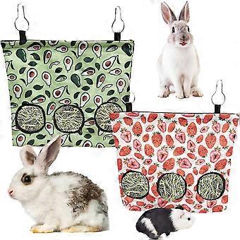 2 Stück Heuraufe für Kaninchen, Kleintiere (Meerschweinchen, Chinchillas) zum Aufhängen – XY
