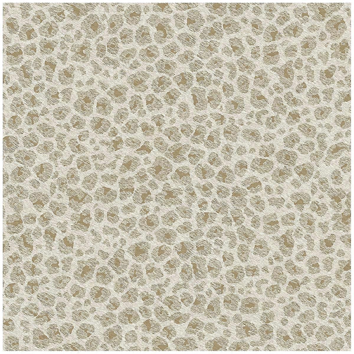 Leopard Cream Gold Wallpaper