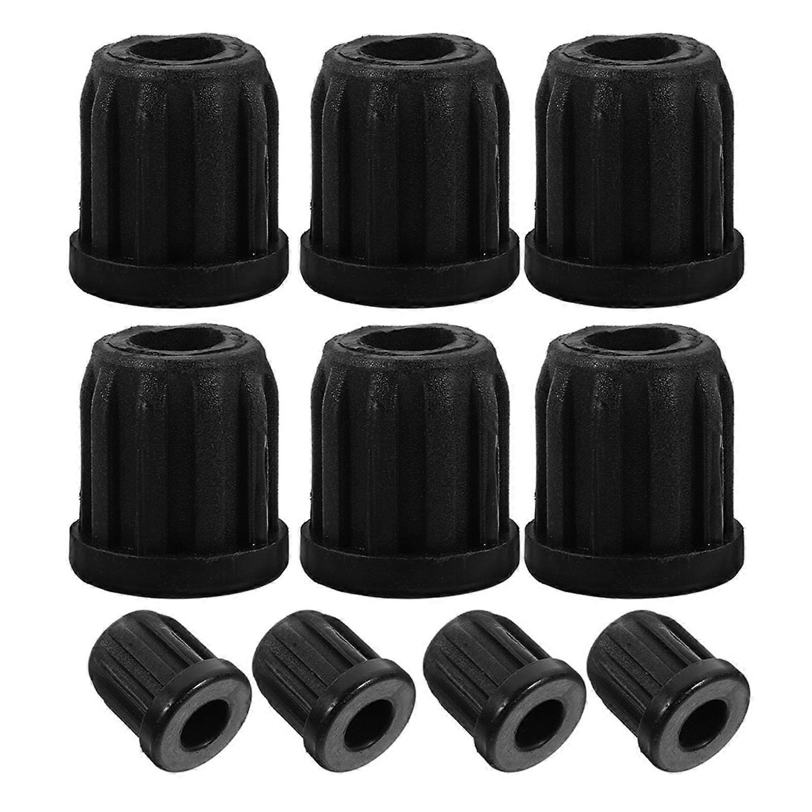 10Pcs Caster Socket Sleeve Inserts Plastic Caster Stem Socket Inserts Caps Small Caster Socket Inserts Practical Caster Sleeve Inserts