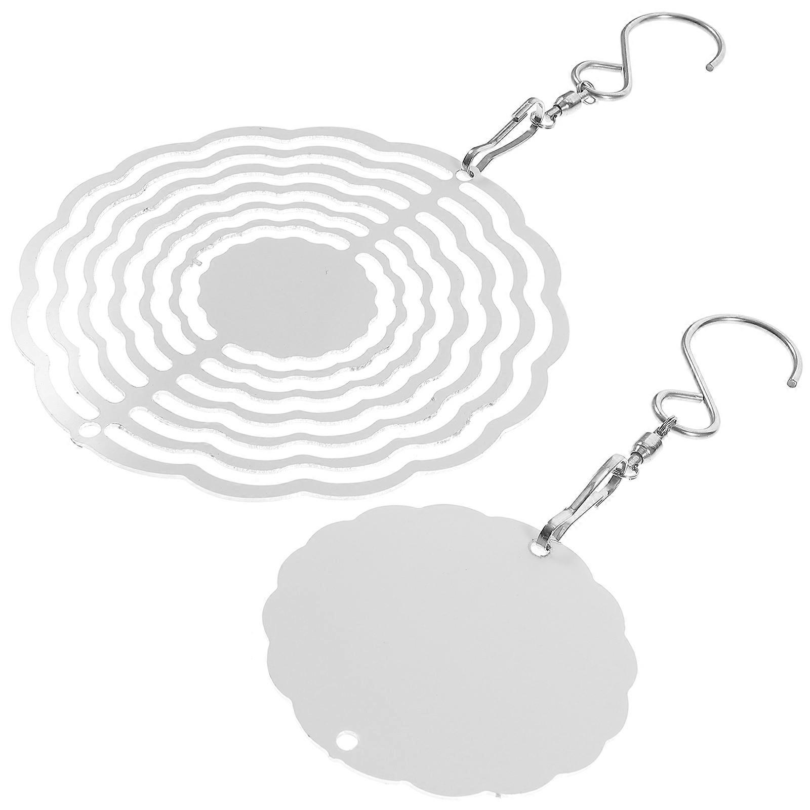 White Aluminum Wind Spinner Blank for Sublimation Decor Hanging Use