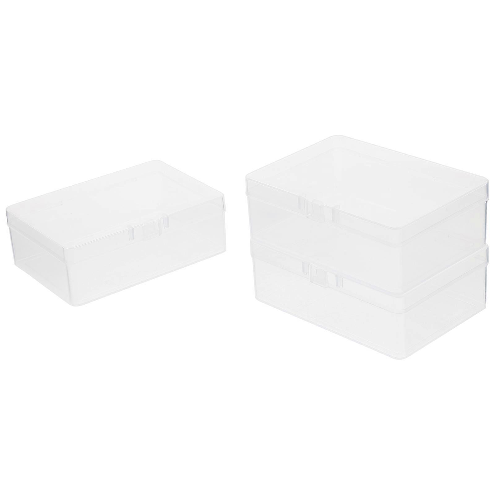 3pcs Transparent Empty Cards Boxes Playing Game Cards Empty Cards Container