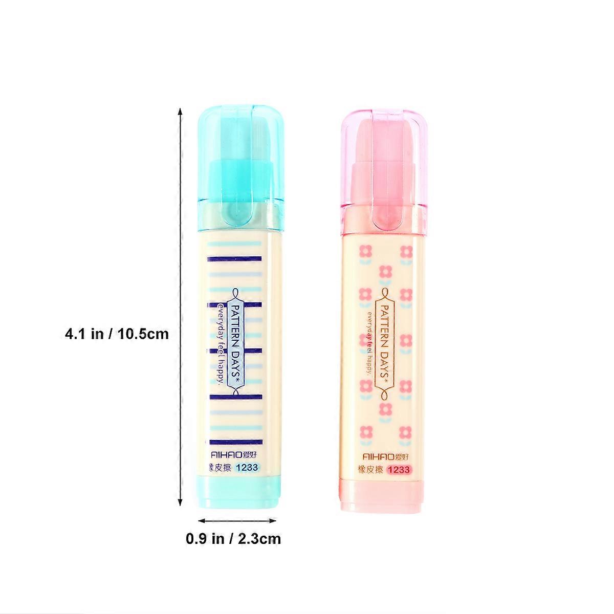 Pencil Erasers for Erasing Three Layer Eraser 4Pcs Mixed