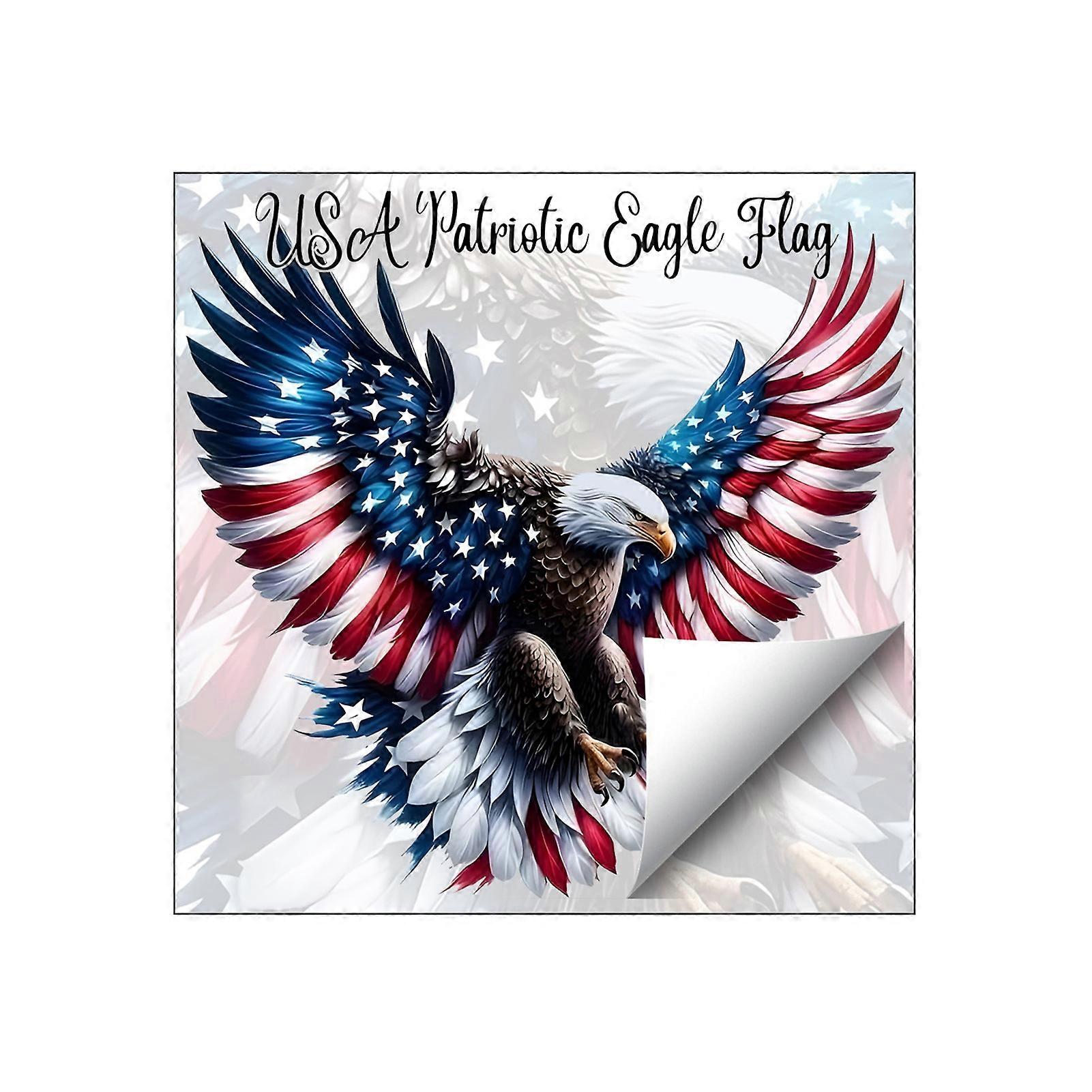 Bald Eagle Wall Sticker Reusable Electrostatic Wall Decals Waterproof Moisture-Proof Wall Sticker