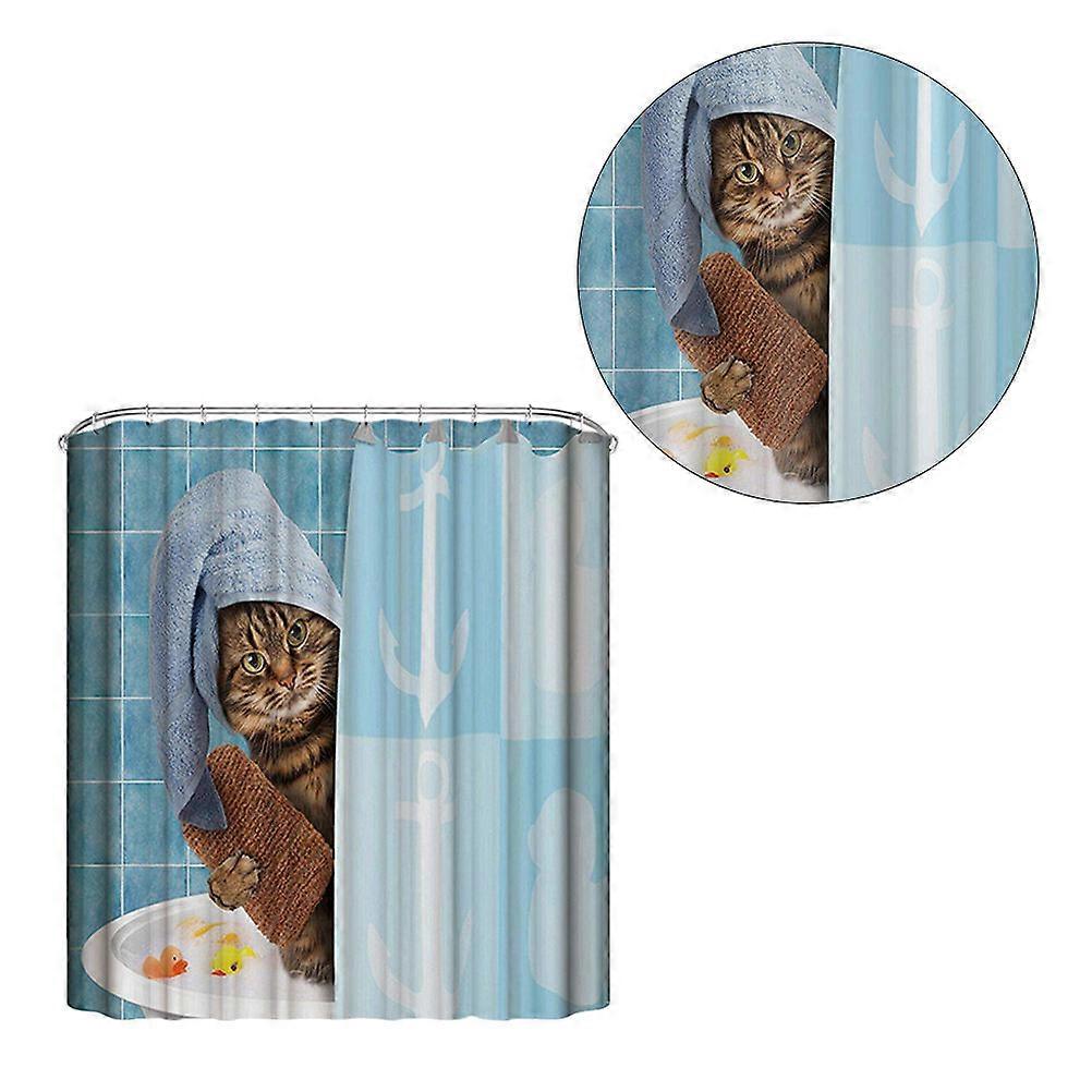 Shower Curtain Waterproof Polyester Featuring Tree Print for Bathroom