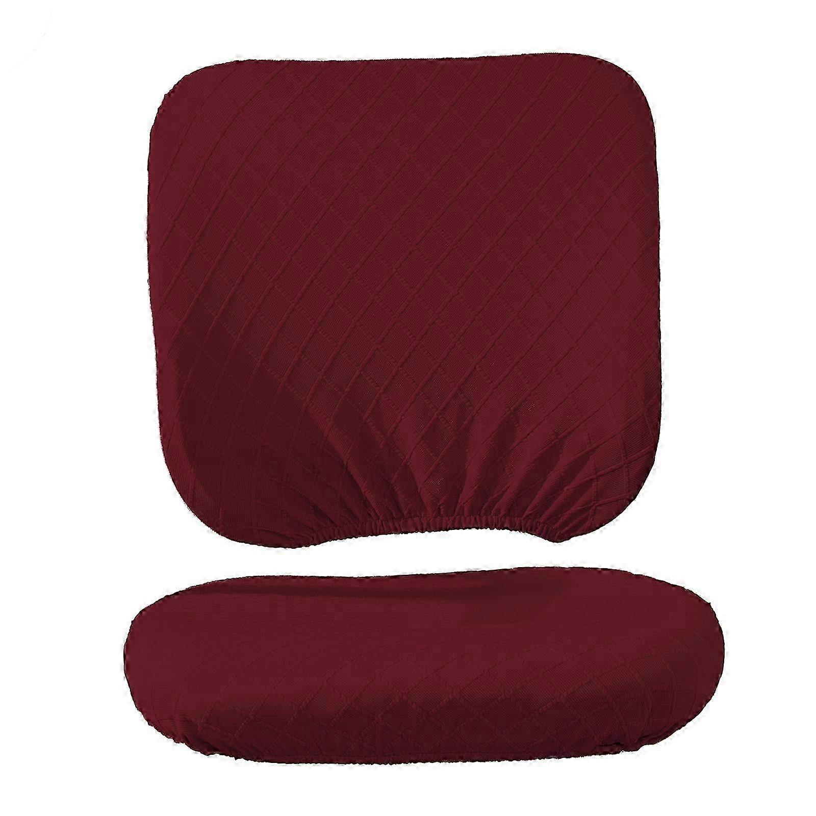 Office Seat Covers Stretchable Polyester Slipcover Rotating Computer