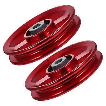 Fitness Equipment Supports Aluminium Alloy Pulley Wheel for Gym 4Pcs