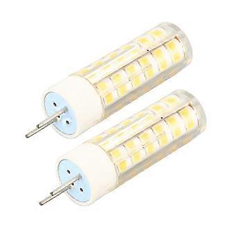 2pcs G8 LED Bulbs 6W 540LM Dimmable PC Pin Base, Energy Efficient 76 LED Lights compatible with Home Shop Office Library 100-130V