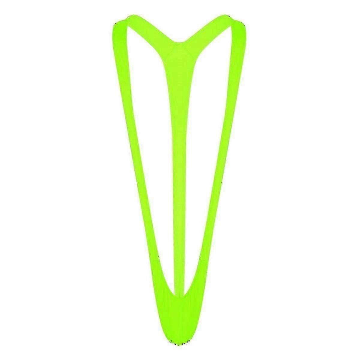 Herr Fluorescence Mankini: Extra stretchig baddräkt