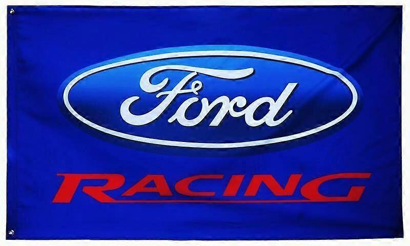 Drapeau - Ford Racing sur drapeau bleu CX4111