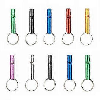 Emergency Whistle Durable Aluminum Lifesaving Whistle for Outdoor Survival Training Sports