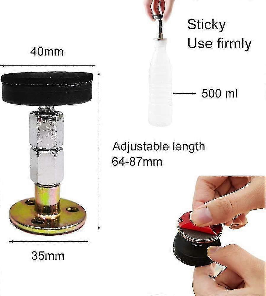2 Packs Adjustable Bed Frame Adjustable