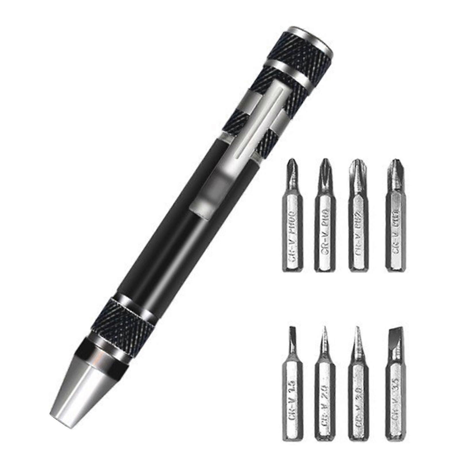 Multifunctional 8-in-1 Pen Screwdriver Professional Hardware Tool Set for Computer Laptops