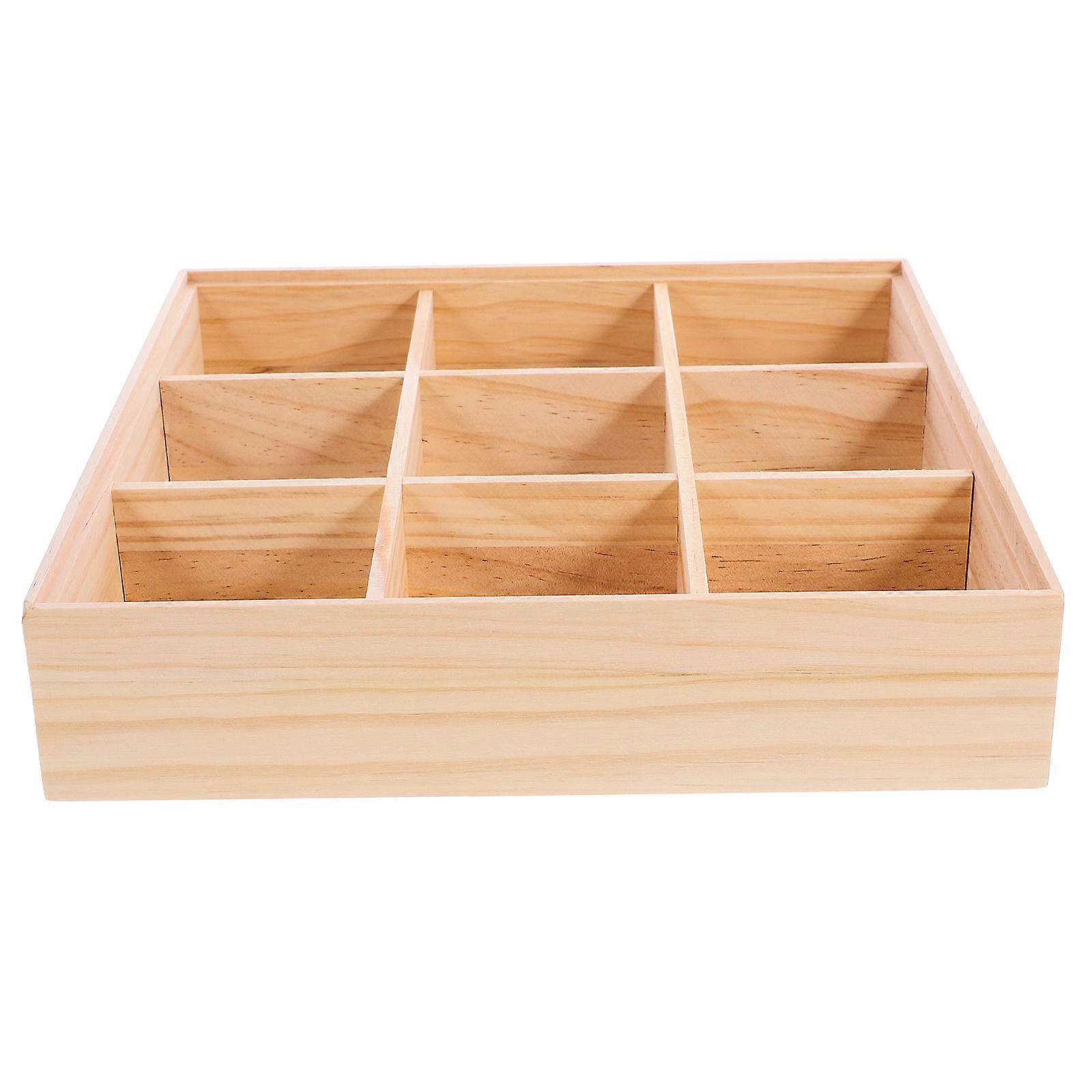 Desktop Compartment Storage Case Multipurpose Dried Fruit Tea Bag Container
