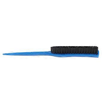 Brosse cheveux 3 ranges en nylon pour ajouter du volume, ergonomique og bærbar, style queue de rat, pour salon, blå