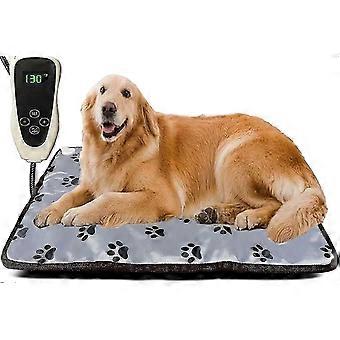 Extra grote elektrische verwarmingsmat voor honden en katten - waterdicht huisdierverwarmer bed voor binnen/buiten met thermostatische regeling