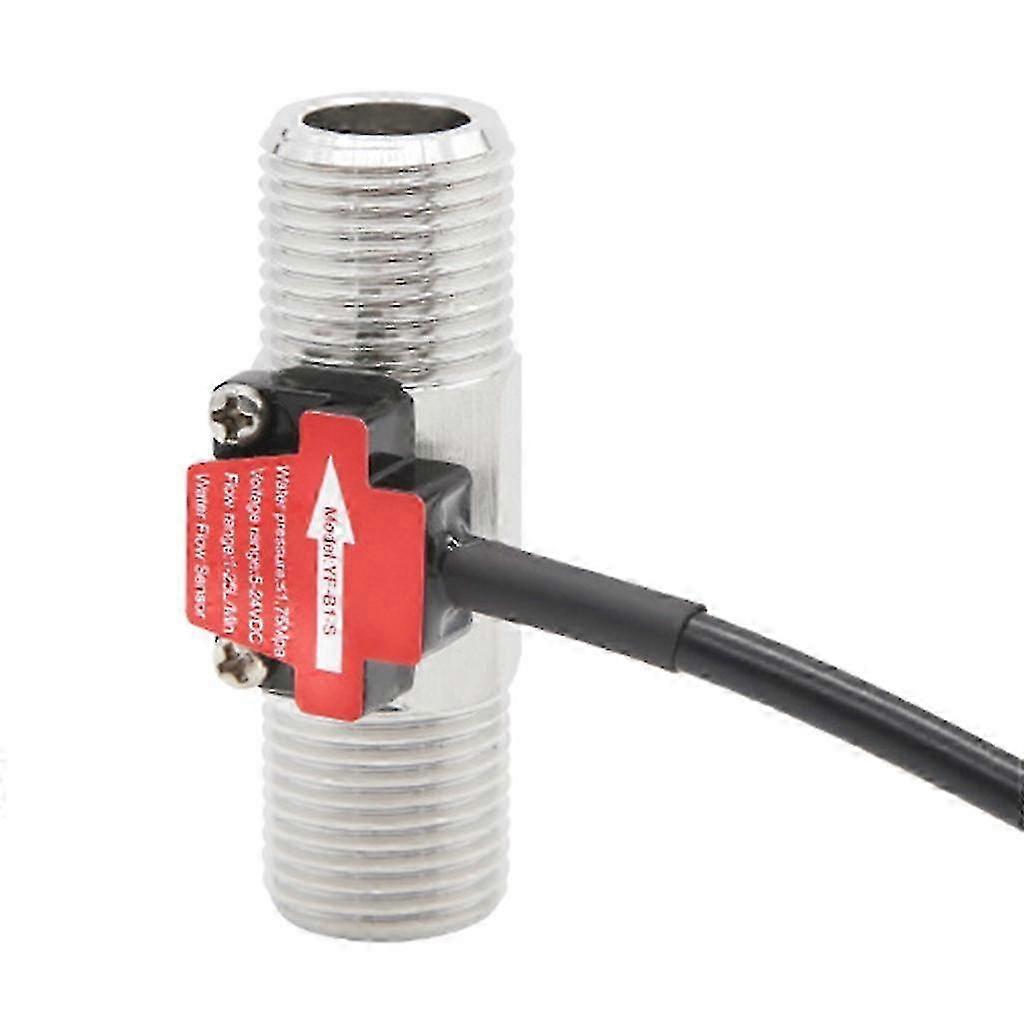 Stainless Water Flow Meter External Threaded Water Sensor Liquid Flowmeter