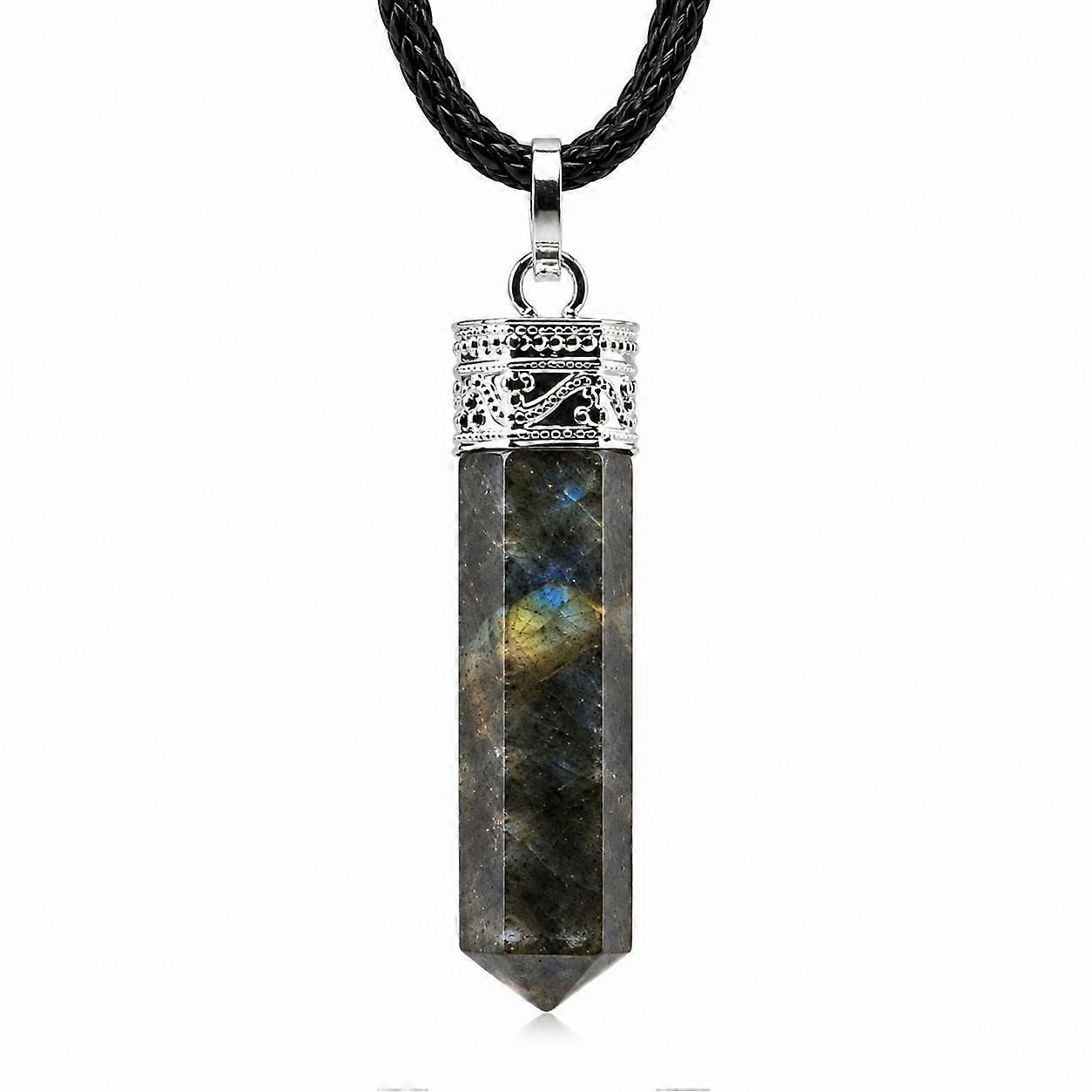 Labradorite Grey Crystal Healing Pendant
