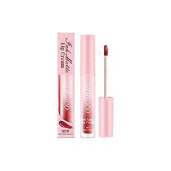 Zephoco Matte Lip Gloss in felrood, matte lipgloss, niet plakkerig, waterbestendig, gladde en stralende lipstick