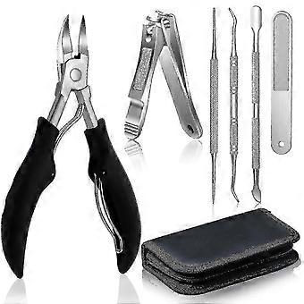 Toenail Clippers For Thick Nails And Ingrown Nails For Seniors Stainless Steel Soft Grip Nail Clippers With Nail File -N