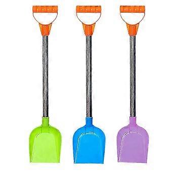 Kids Portable Snow Play Trowels, 3Pcs Stainless Steel Plastic Play Toys, Assorted Color, For Snow Sand Mud, Prevent Frostbite, Durable, Lightweight