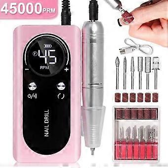 Nagelfräser – EKSESOR – V4 – 45.000 U/min – Akku – Pink