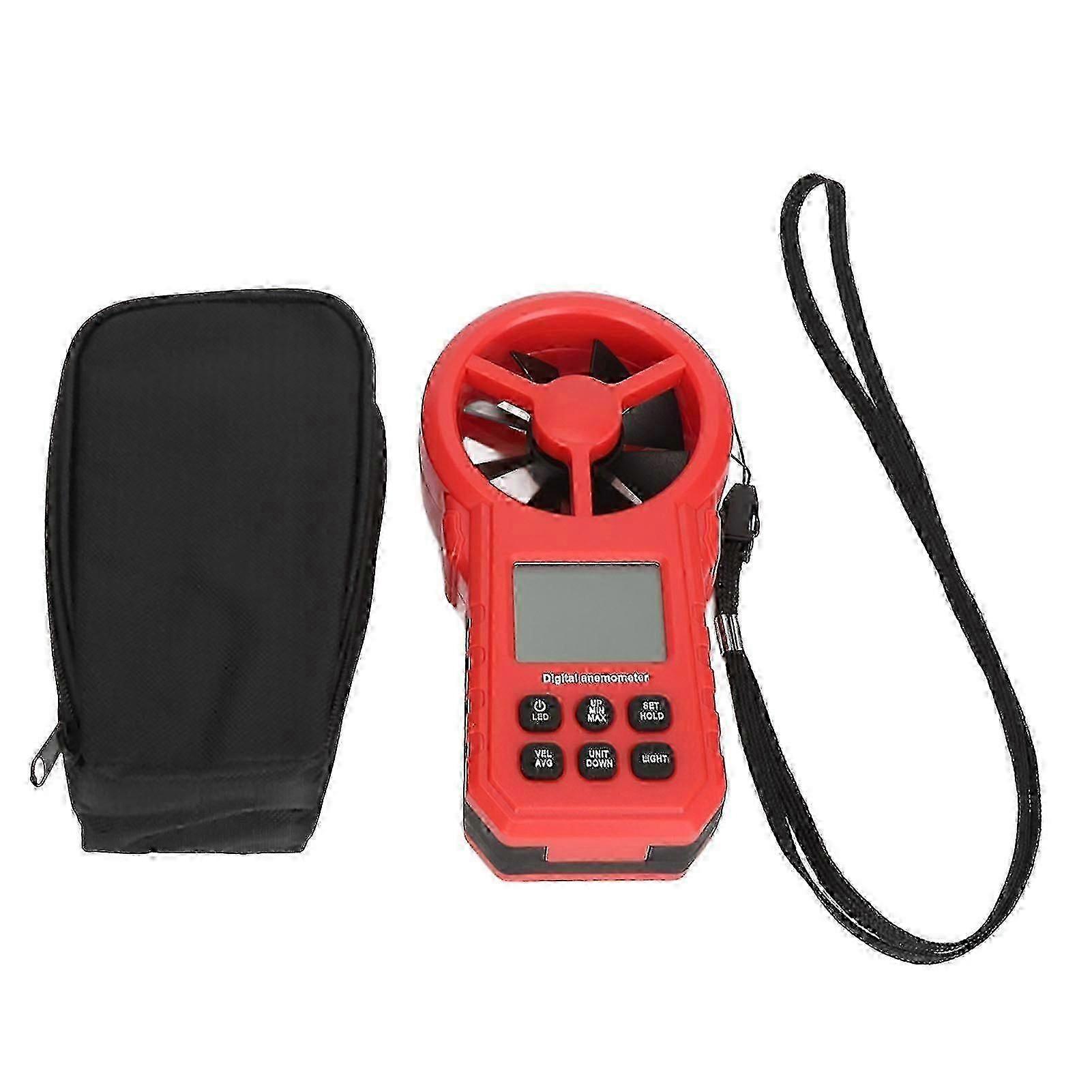 Digital Temperature Wind Speed Meter, High Accuracy Handheld Anemometer, 5 Units