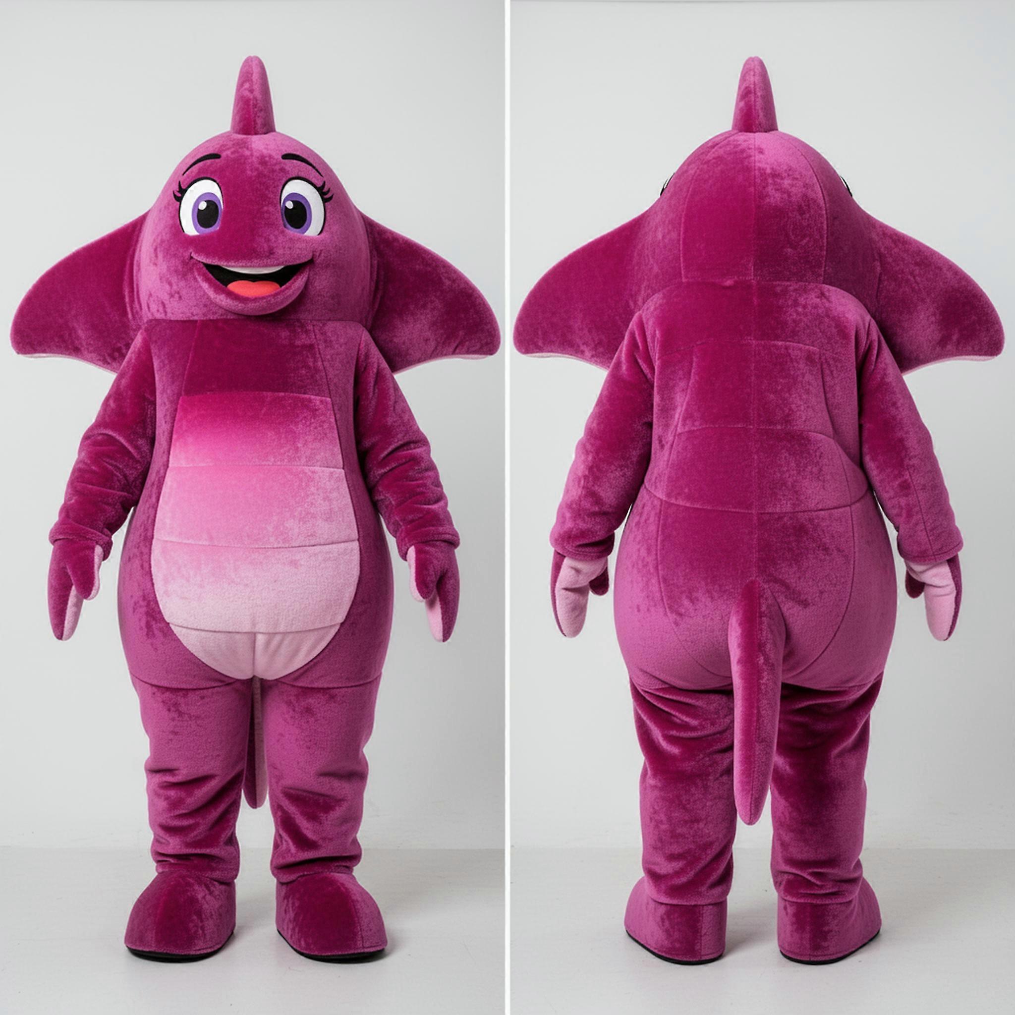 MASTICOT Magenta Sleek Stingray Mascot
