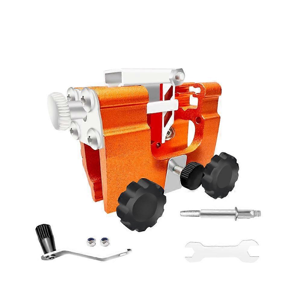 Chainsaw Chain Sharpener - Portable Manual Crank Tool for Precise Tooth Alignment