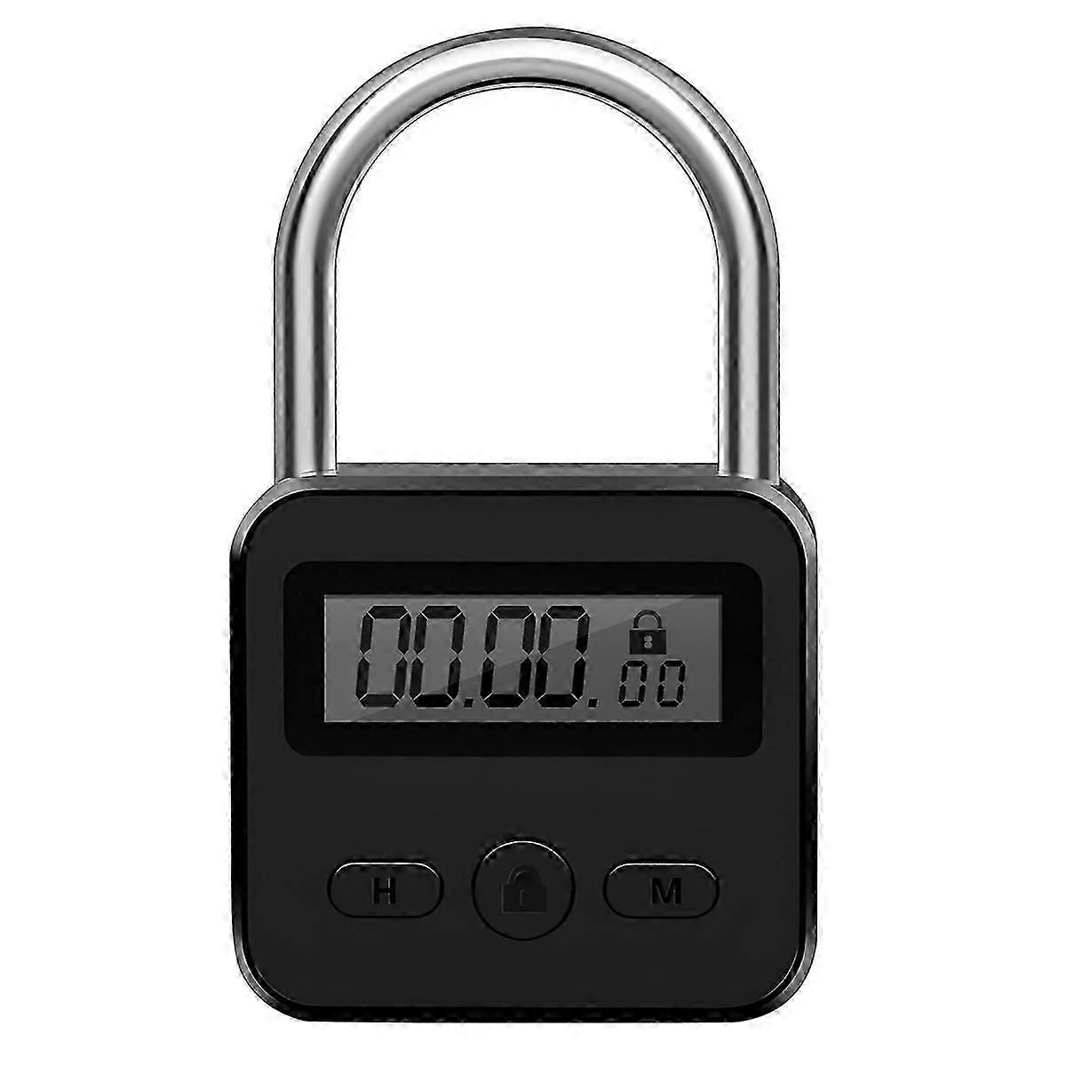 Metal Timer Lock LCD Display Multi-Function Electronic Time 99 Hours Max Timing USB Rechargeable Tim