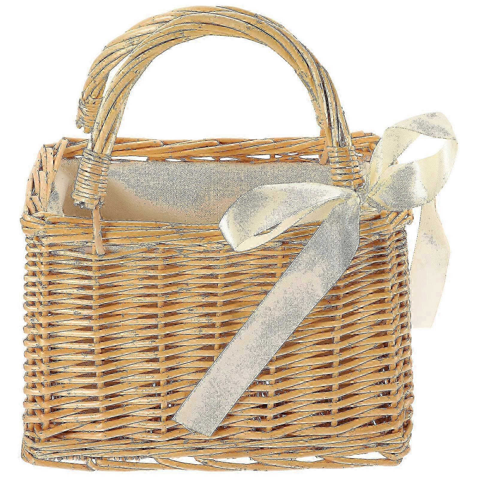 Handwoven Wicker Storage Basket