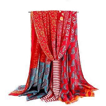 Autumn Sun Proof Scarf Cotton Wraps Fashion Shawl for Lady
