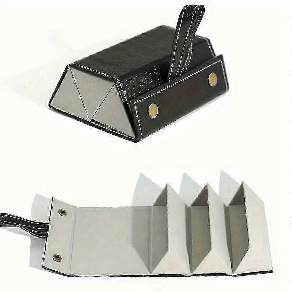 Compact Leather Foldable Eyewear Organizer